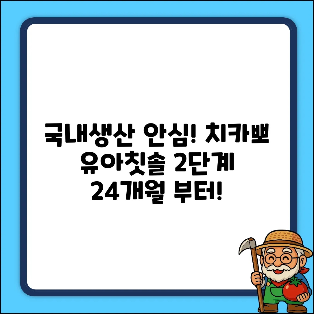 [100%국내생산] 치카뽀 아기 유아 칫솔 2단계 영유아 24개월 두돌 2세 영아 부터, 1세트, 6개입, 파스텔 추천 리뷰