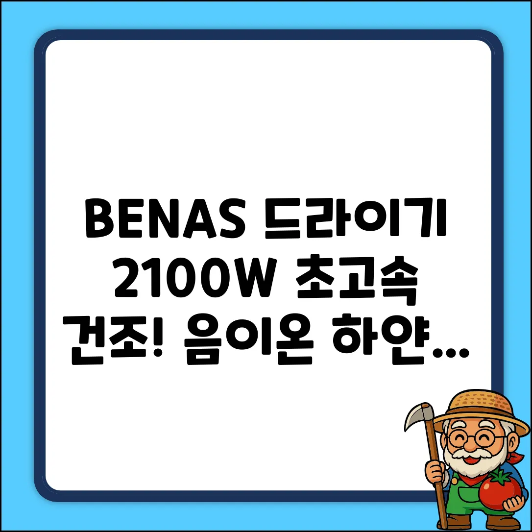 BENAS 음이온 보호 빠른 건조 경량 헤어드라이어 2100W, 하얀색 추천 리뷰