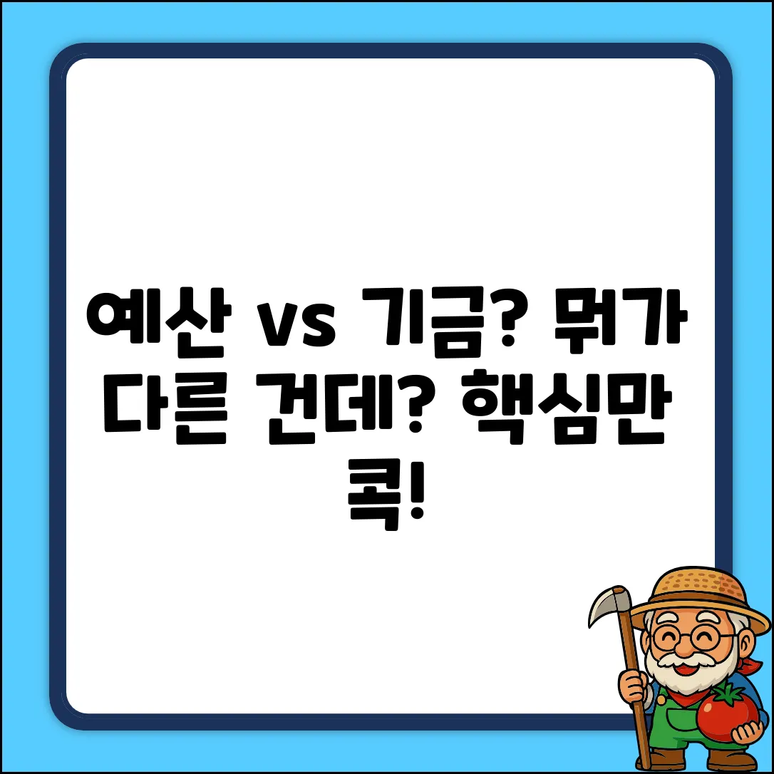 예산과 기금, 뭐가 다를까요?
