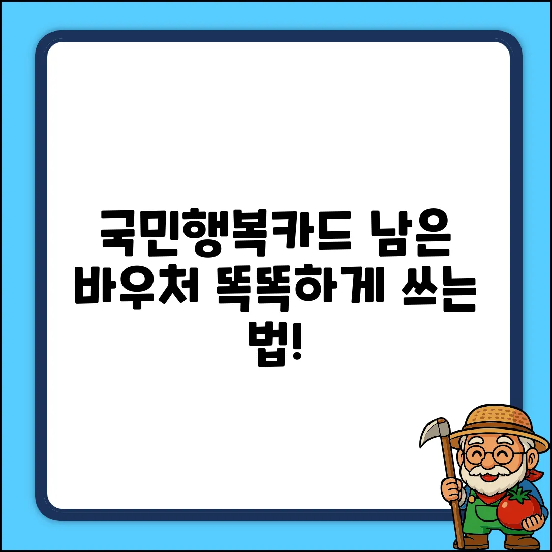 국민행복카드 임신바우처, 남은 금액 똑똑하게 쓰는 법!