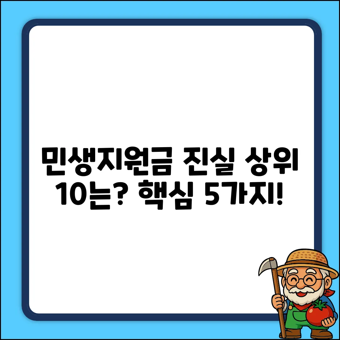 민생지원금, 소득 상위 10%는? 진실 5가지
