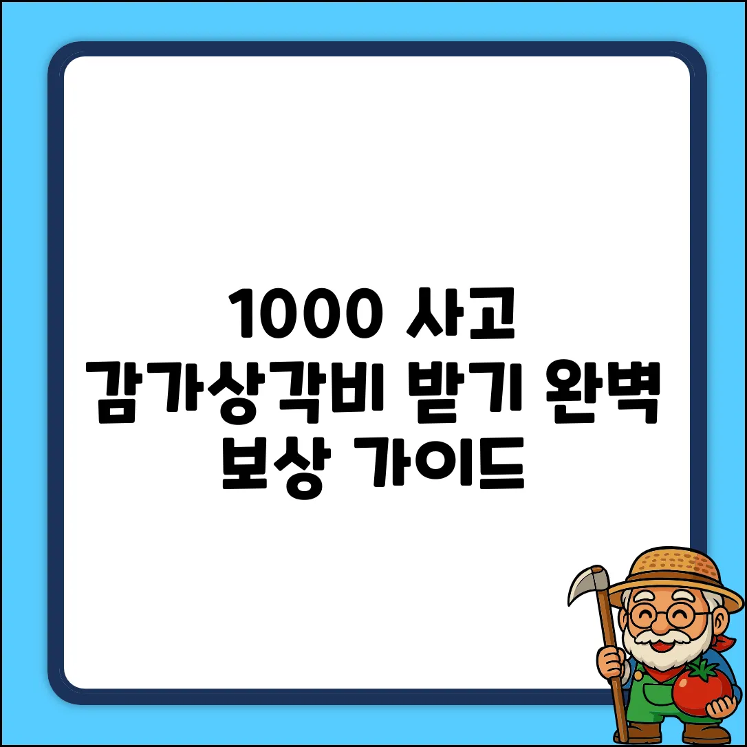 100:0 교통사고, 감가상각비 대물보상 완벽 가이드