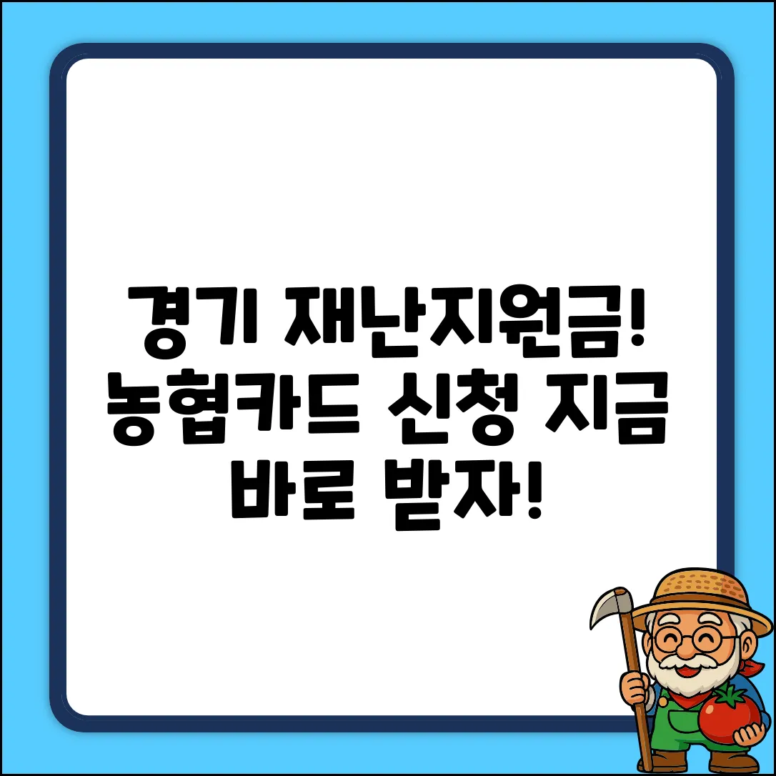 차경기도 재난지원금, NH농협카드 신청 완벽 가이드