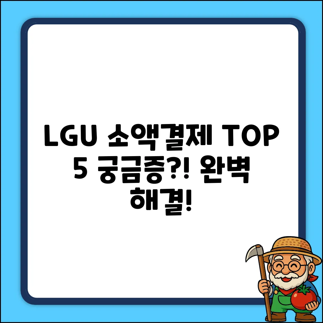 LGU+ 소액결제 궁금증 TOP 5 완벽 해결!