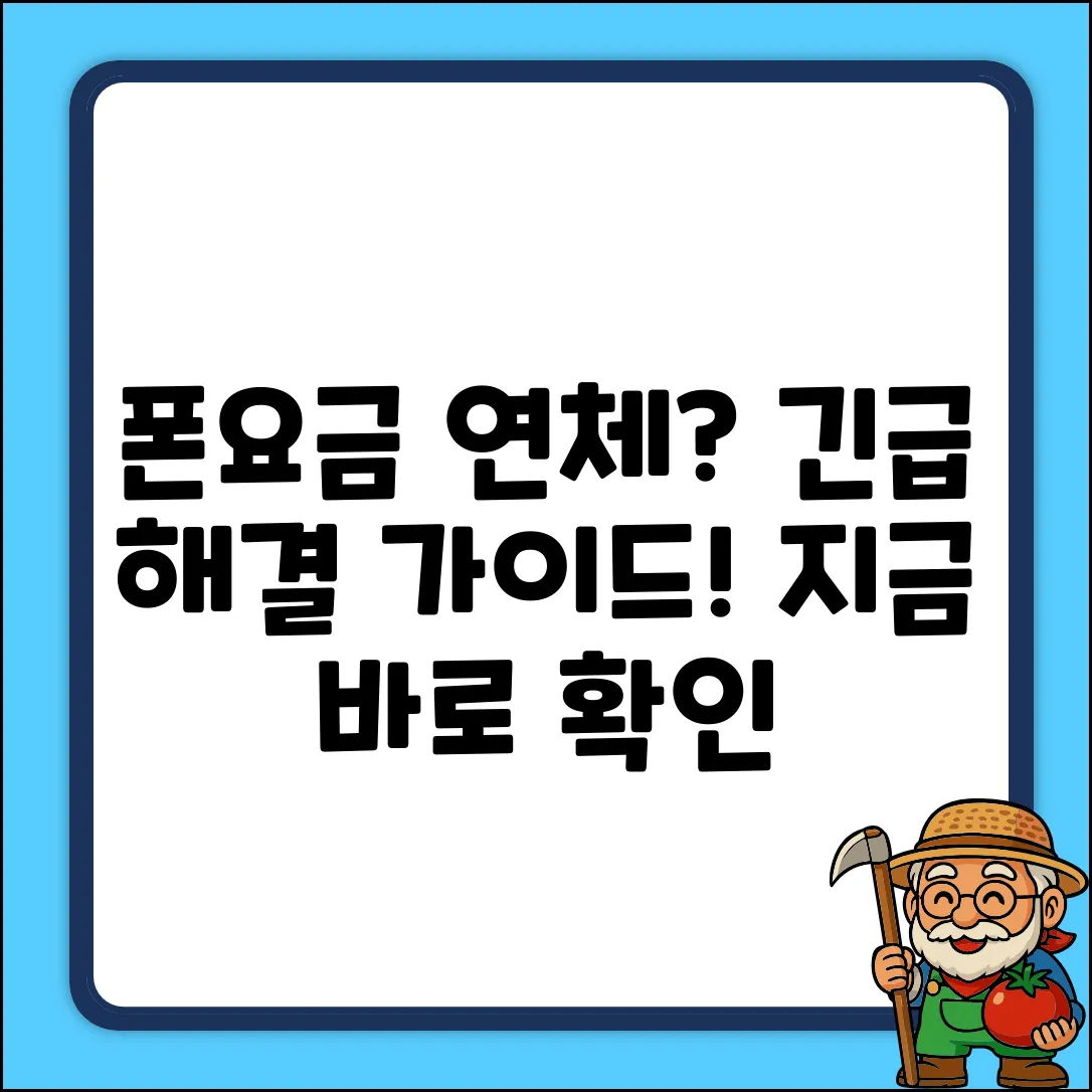 핸드폰 요금 연체 질문? 완벽 해결 가이드