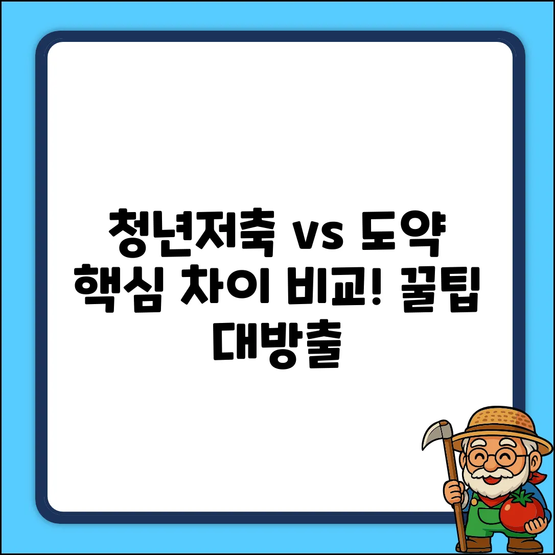 청년저축 vs 도약, 차이점 완벽 비교!