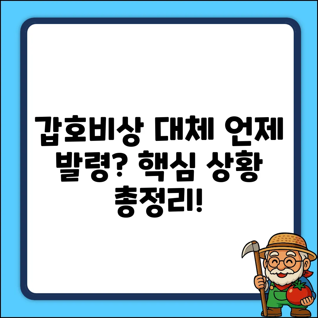 갑호비상, 어떤 상황에 발령될까?