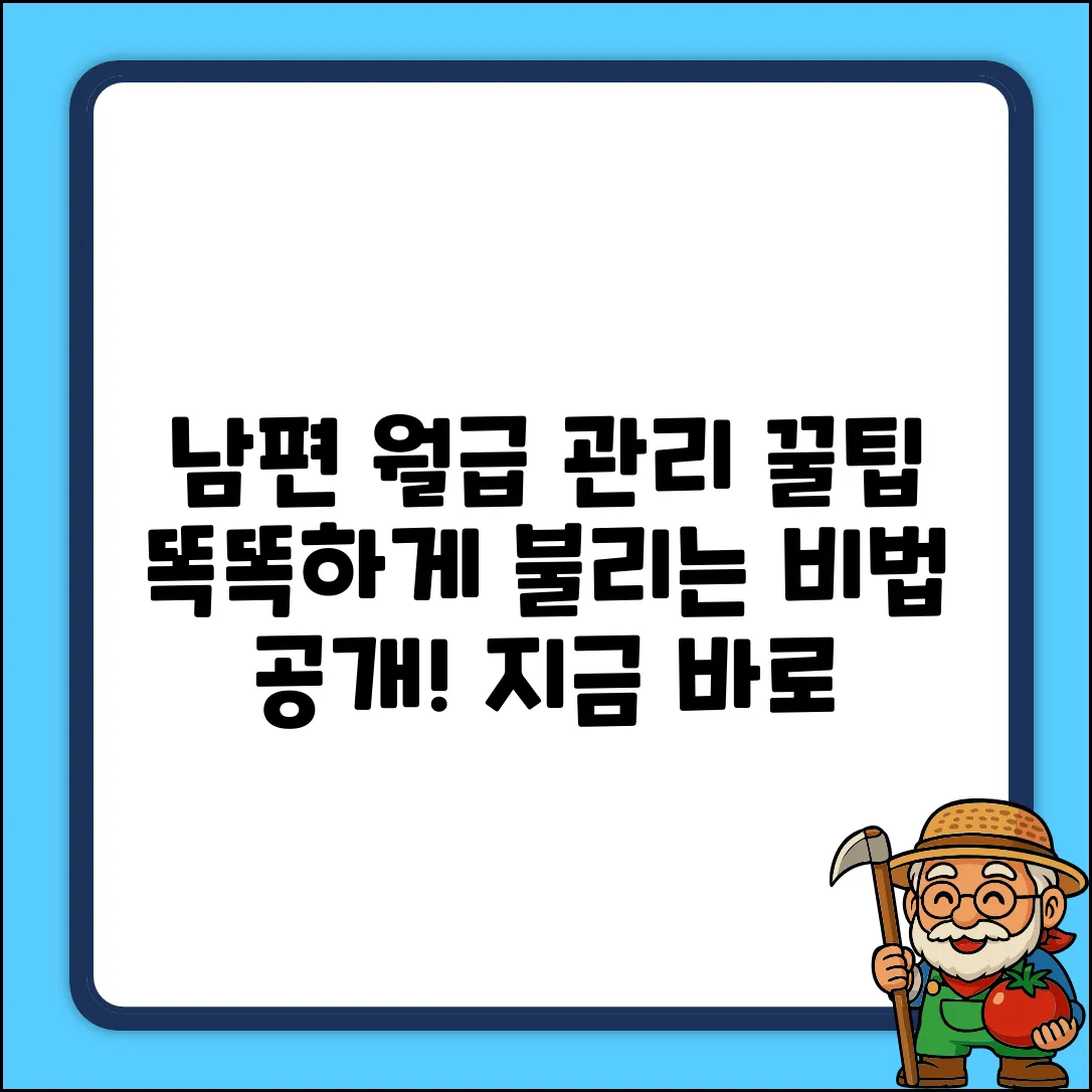 남편 월급, 똑똑하게 관리하는 비법!