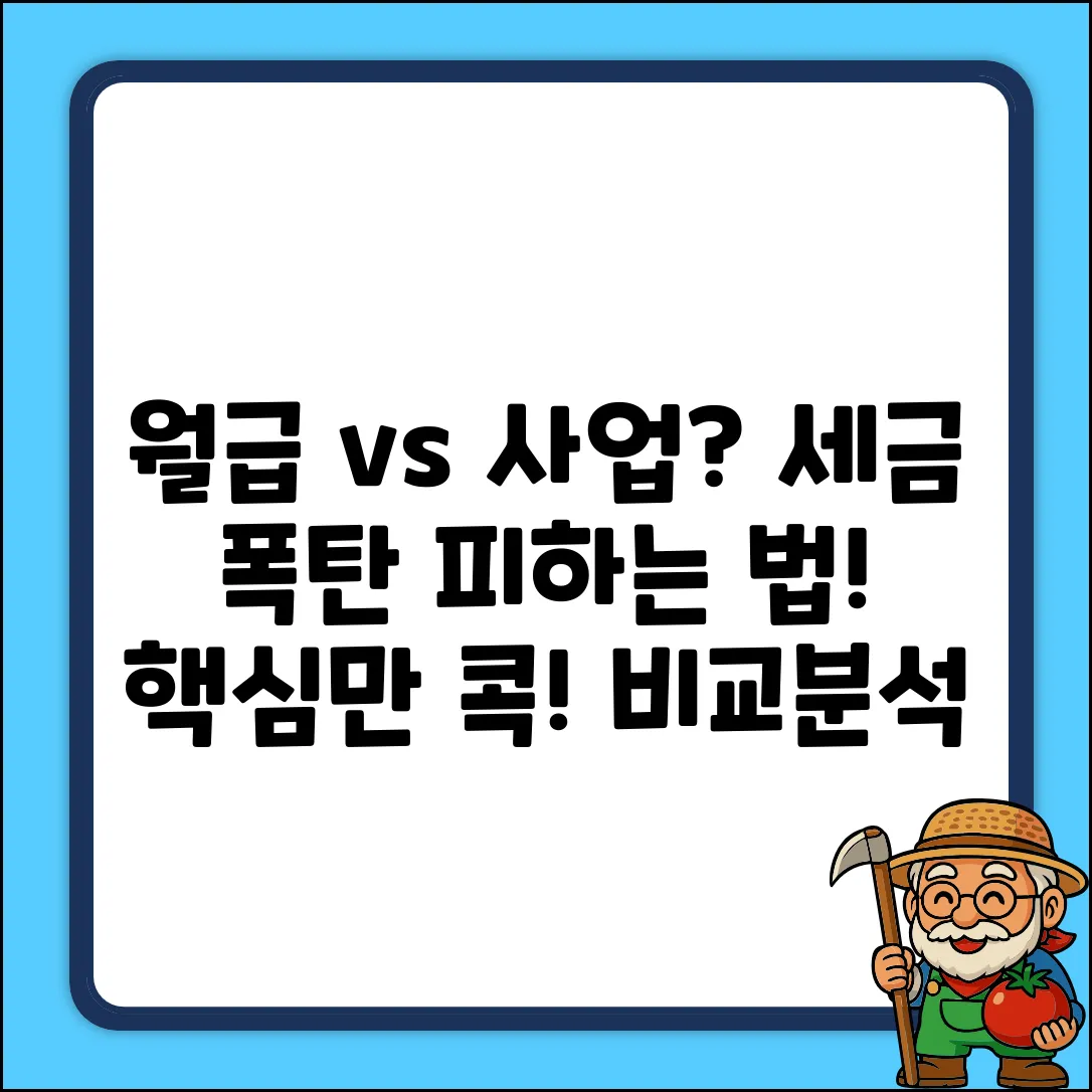 근로 vs 사업소득세, 뭐가 다를까?