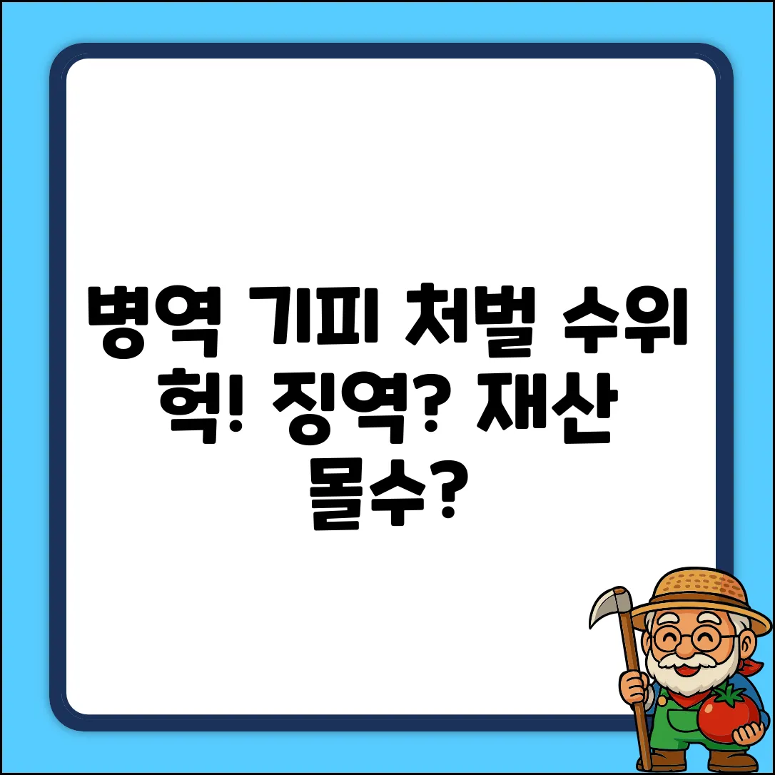 병역 기피, 처벌 수위가 '헉!