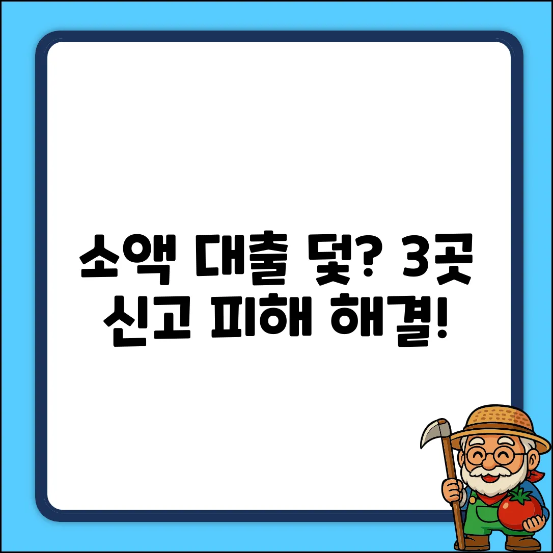 소액 대출 피해? 3곳 신고하고 해결!