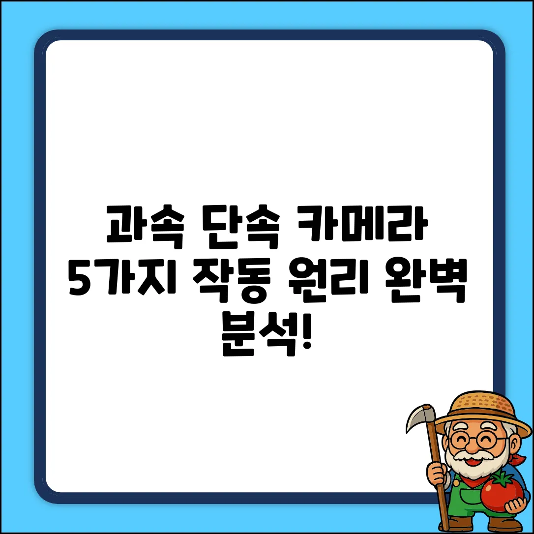 과속 단속 카메라 5가지! 작동 원리 완벽 분석