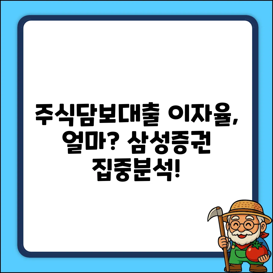 삼성증권 주식담보대출 이자, 얼마일까?