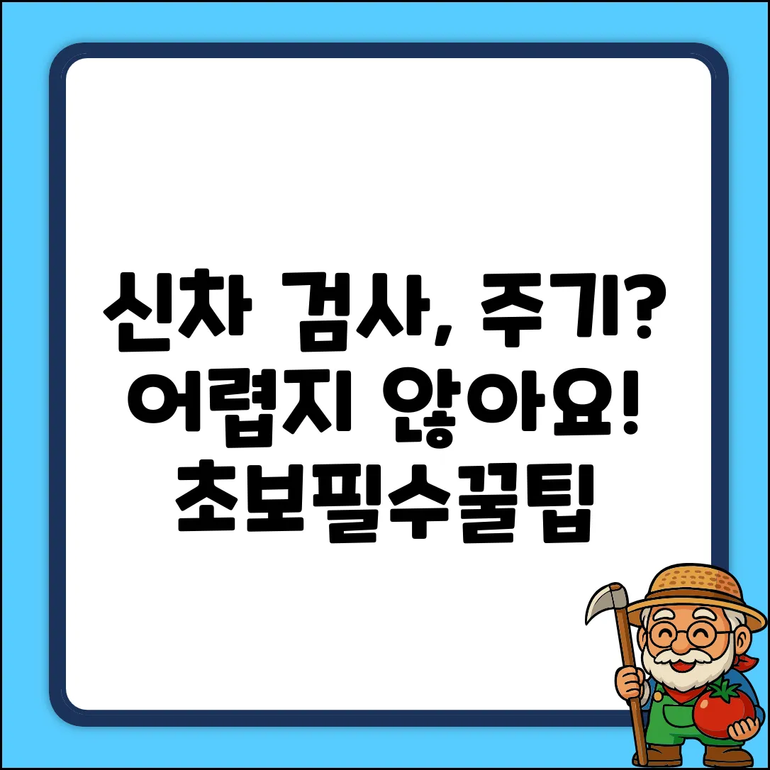 신차 검사 주기? 초보도 쉽게!
