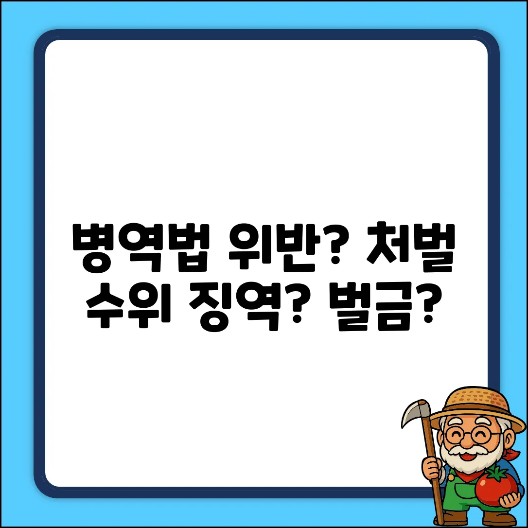 병역법 위반, 처벌 수위가 궁금하세요?