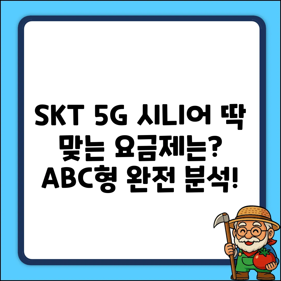 SKT 5G 시니어 A/B/C형 요금제, 딱 맞는 선택은?