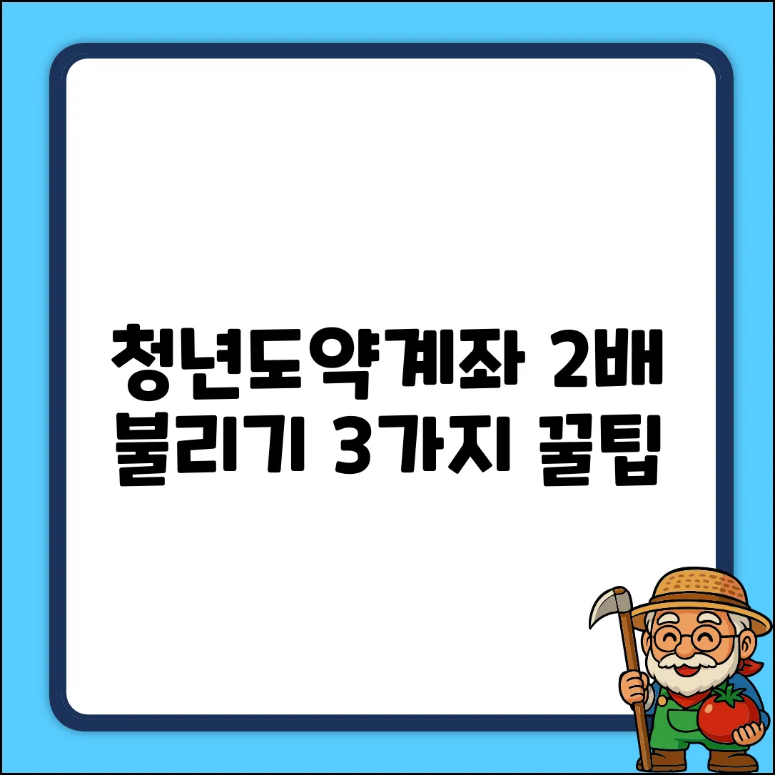청년도약계좌 이자, 2배 불리는 3가지 꿀팁