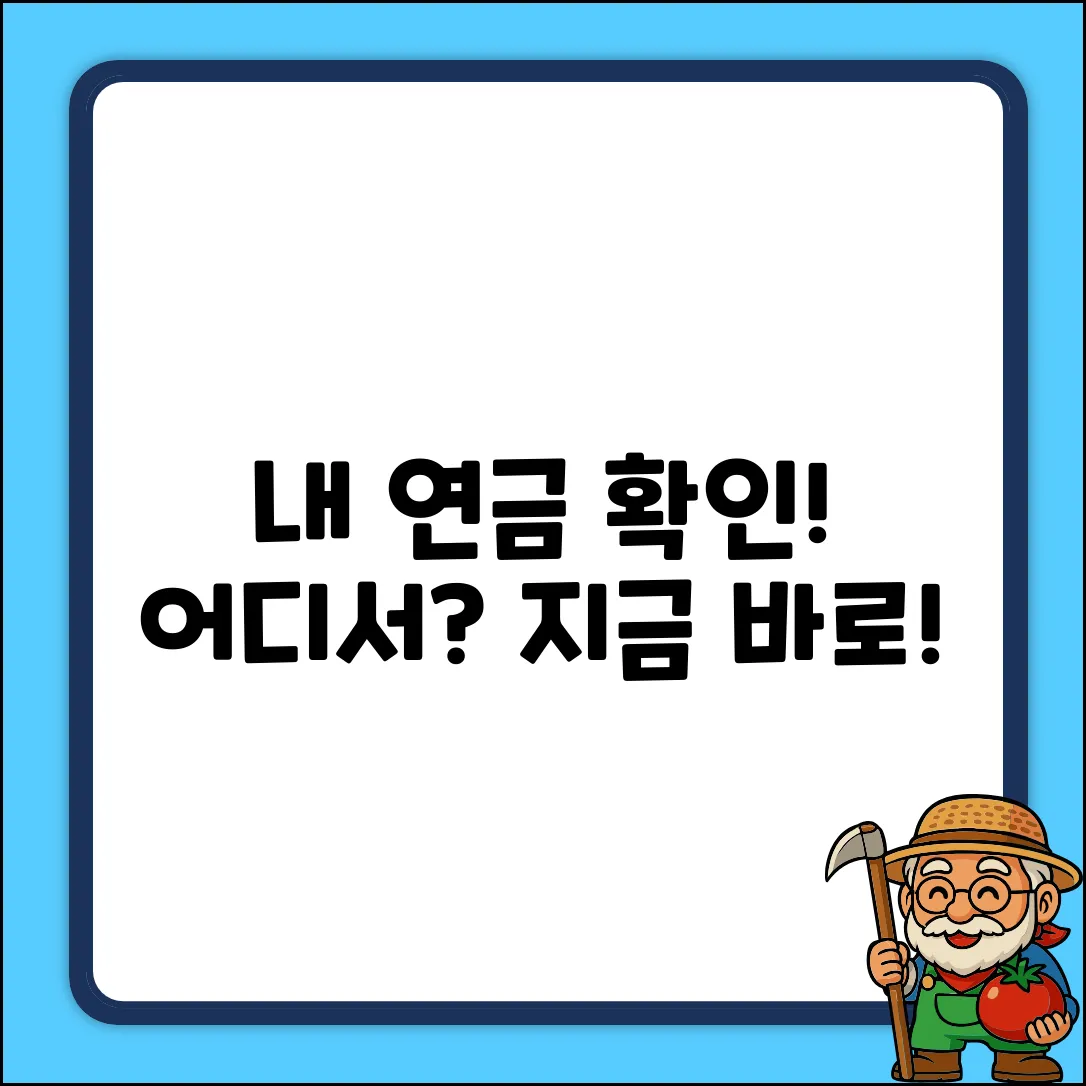 내 노령연금 금액, 어디서 확인하나요?