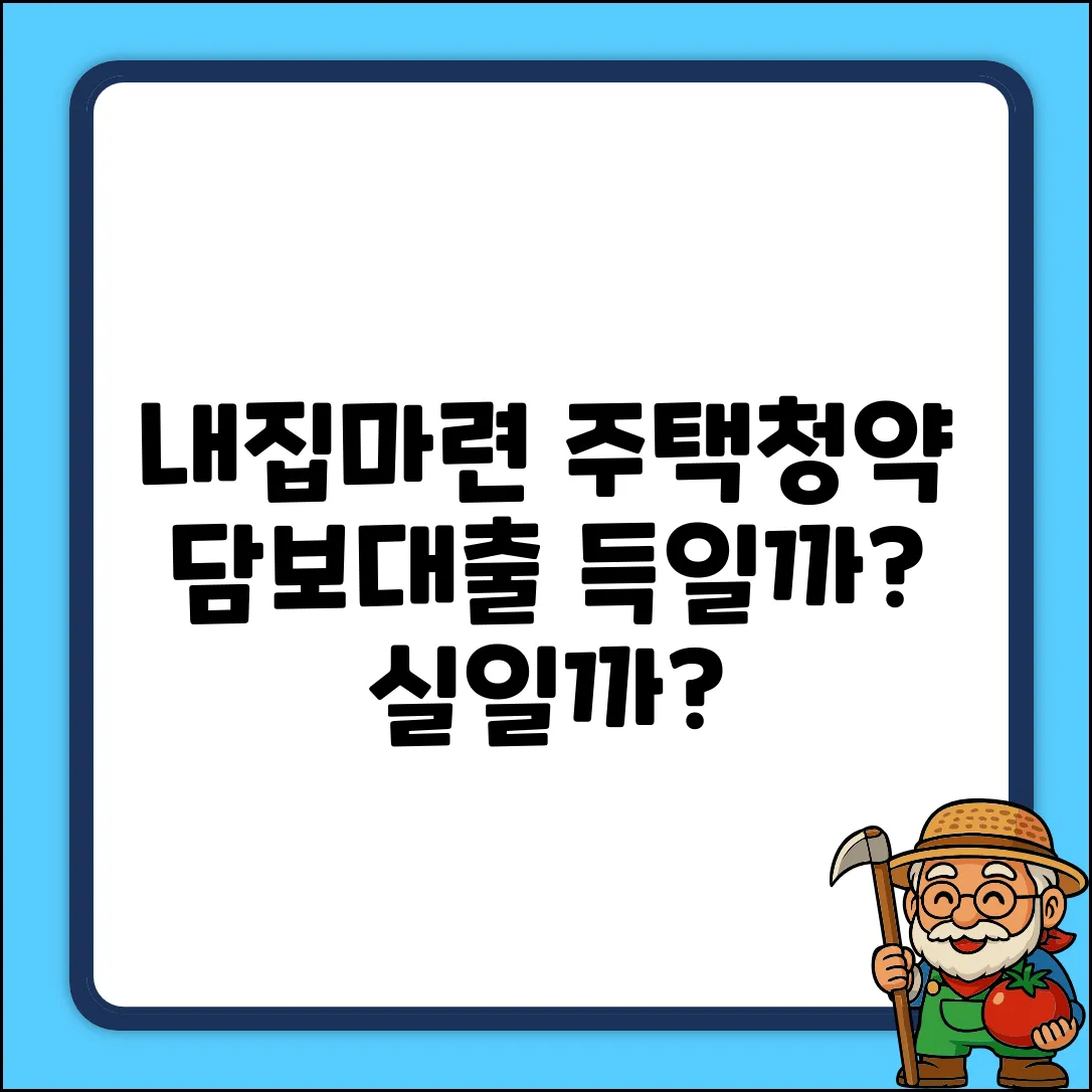 주택청약 담보대출, 내 집 마련 지름길일까?