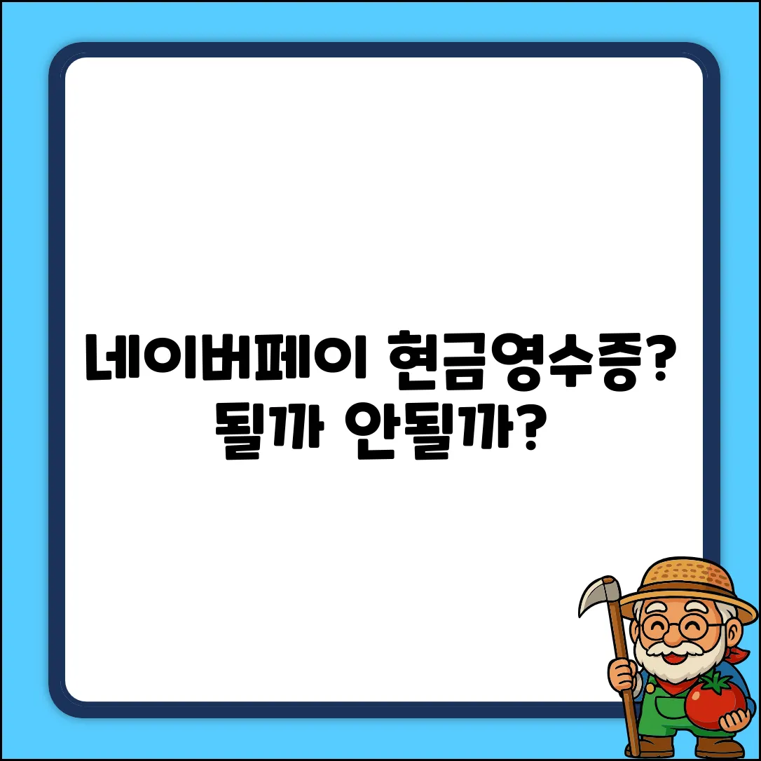 네이버페이 현금영수증, 발급될까?