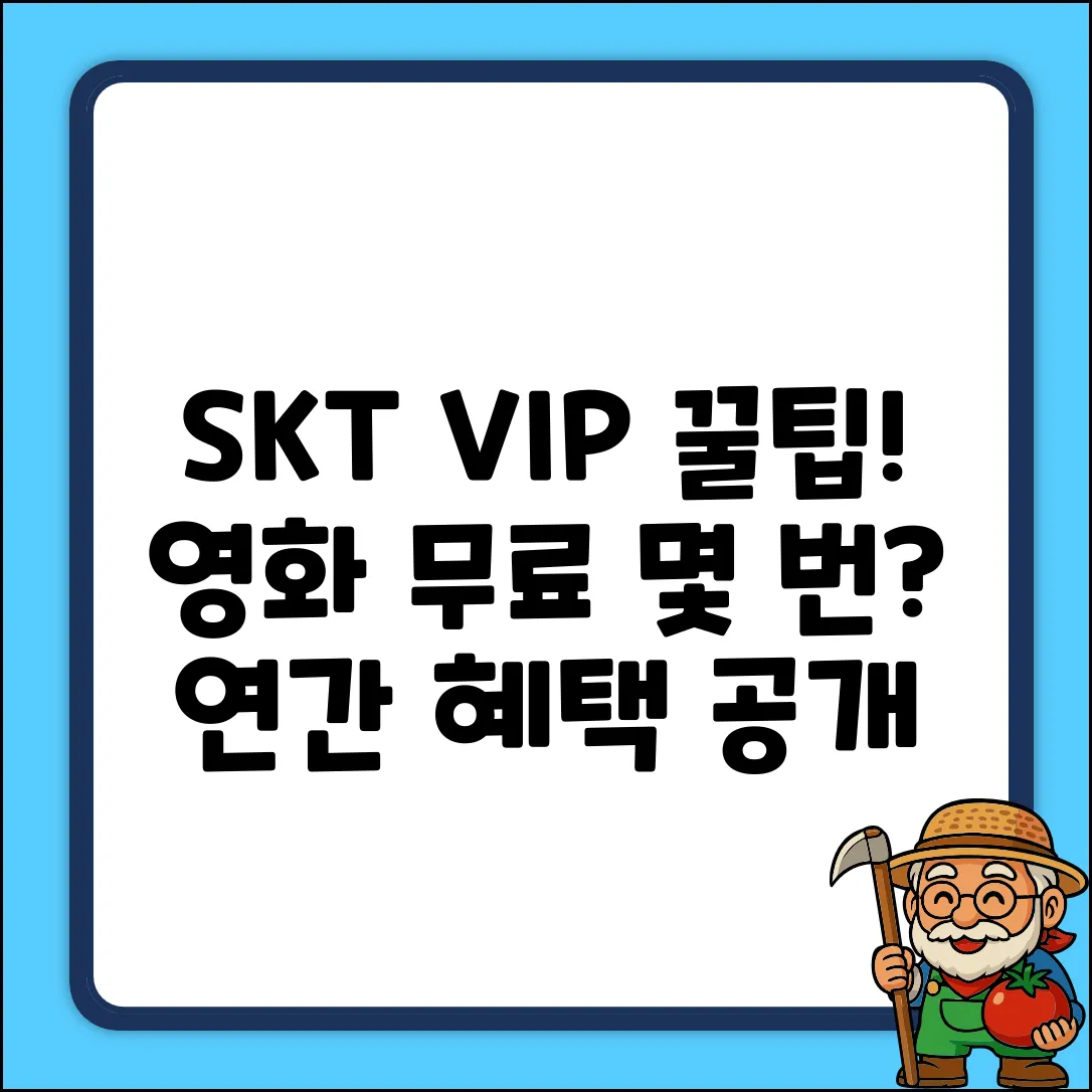 SKT VIP, 연간 무료 영화 몇 번?
