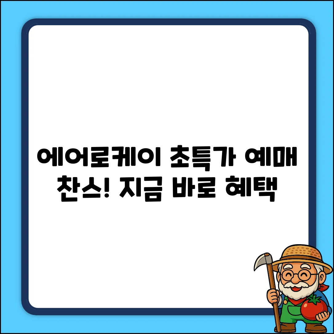 에어로케이 예매, 여기서 하면 놀라운 혜택!