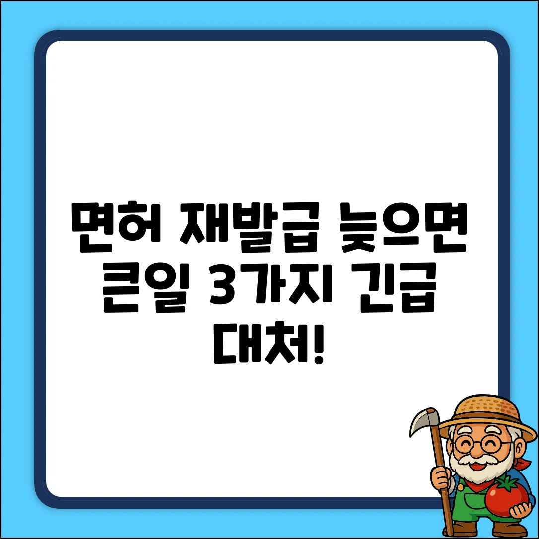 면허 재발급, 기간 지나면? 3가지 대처법