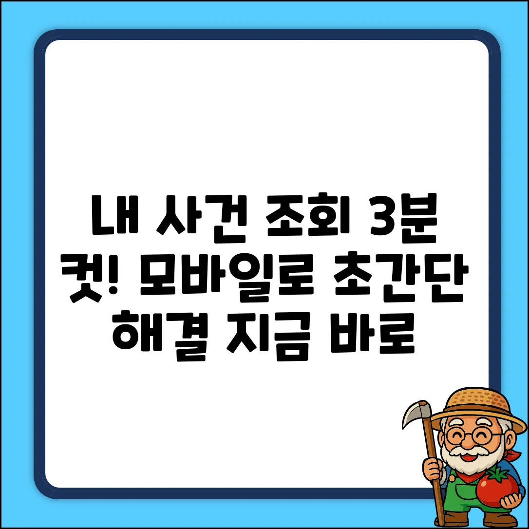 모바일로 내 사건 조회, 3분 안에 끝내는 법