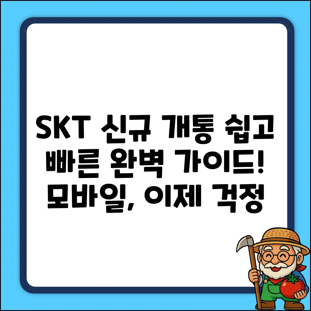 SKT 신규 개통 완벽 가이드: 모바일 쉽게!