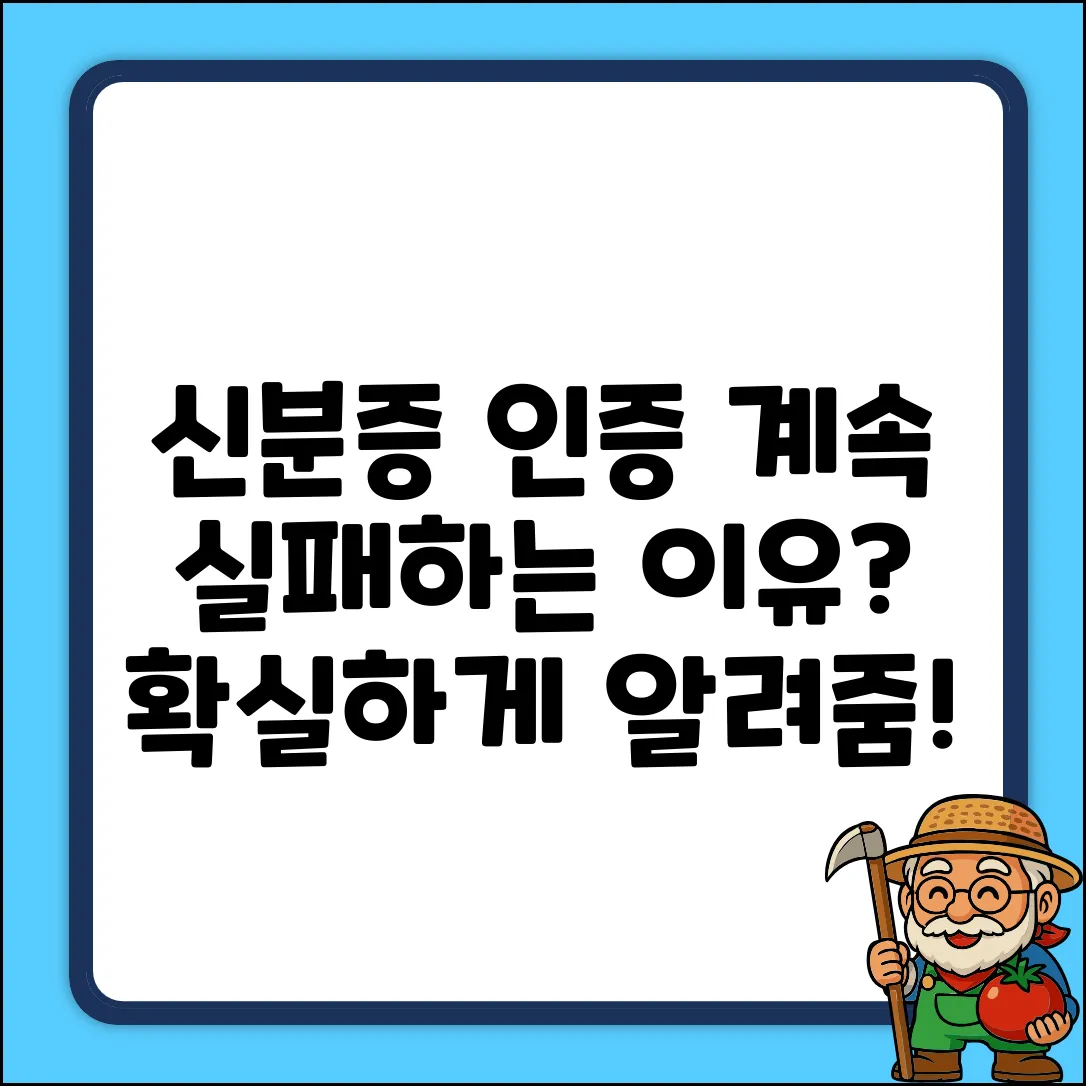 모바일 신분증 인증 실패, 왜 자꾸?