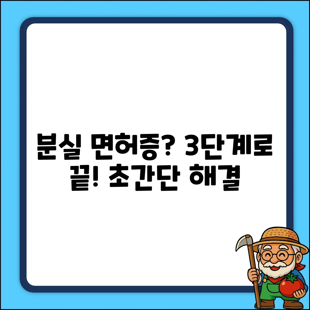 분실 면허증, 당황 말고 딱 3단계!
