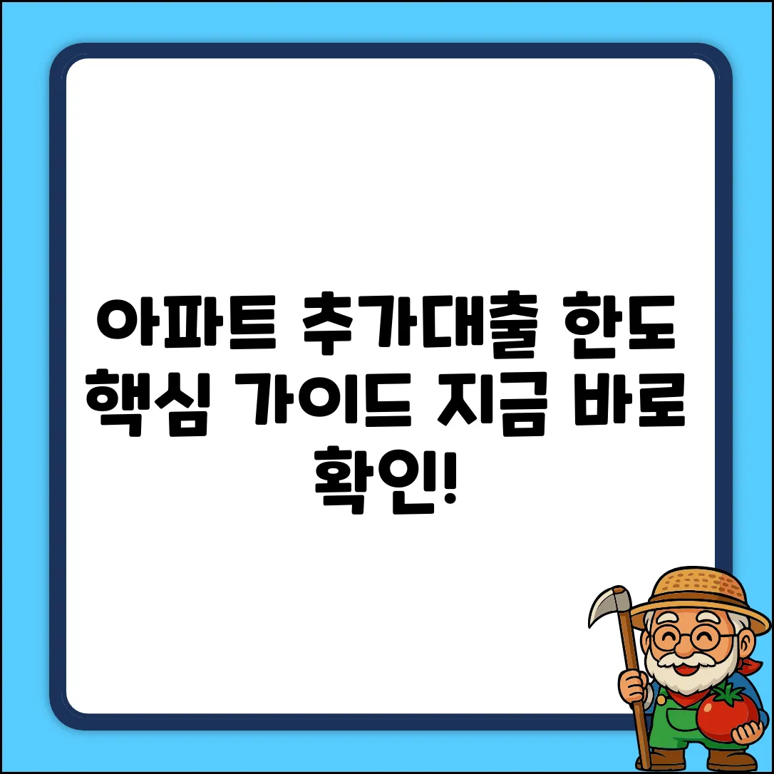 아파트담보추가대출 한도 완벽 가이드: 핵심만 쏙!
