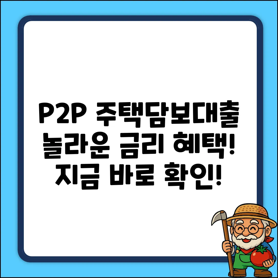 P2P주택담보대출, 놀라운 금리 혜택!
