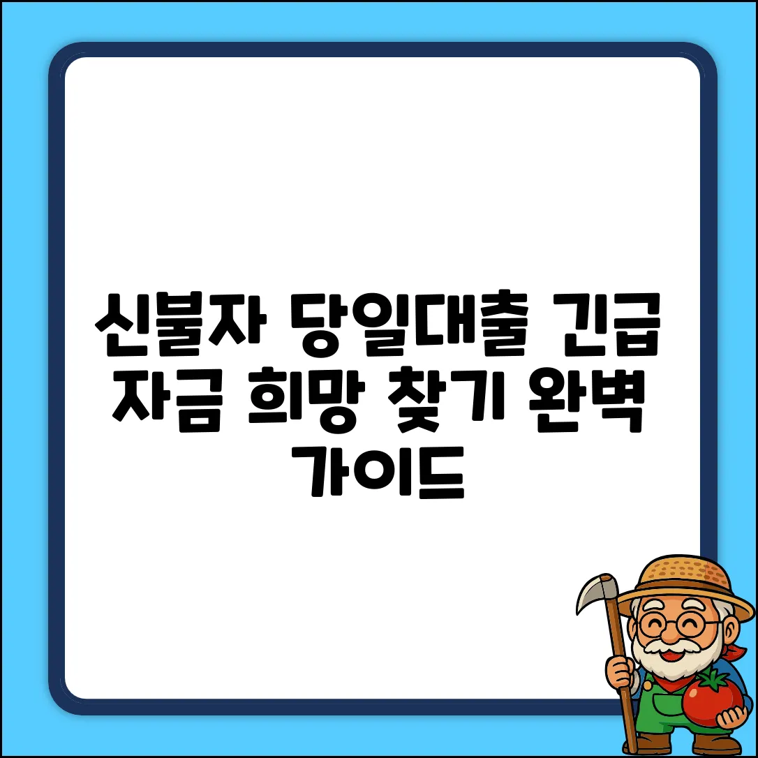 신용불량자 당일대출 완벽 가이드: 희망 찾기