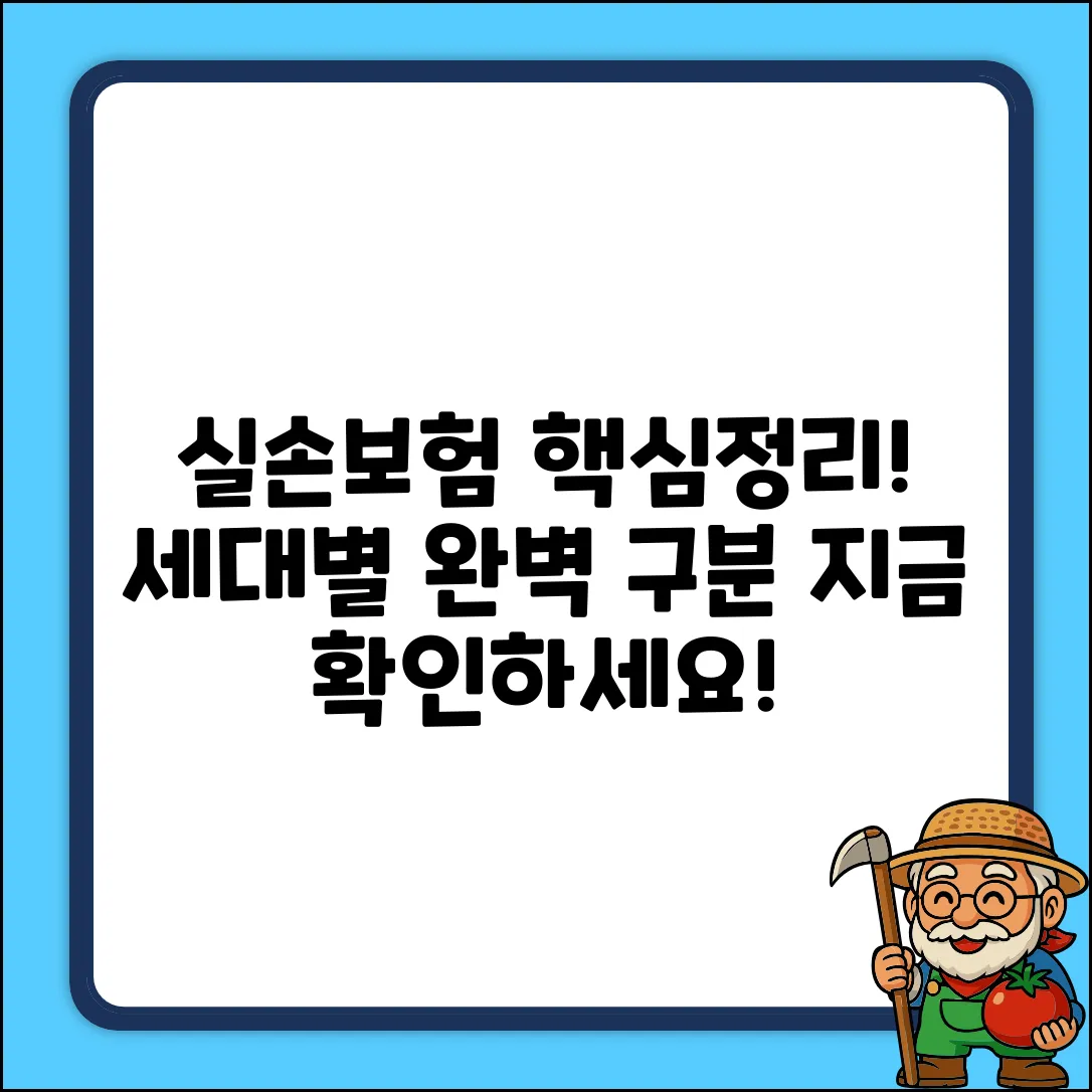 실손보험 세대구분, 핵심만 짚어드립니다!