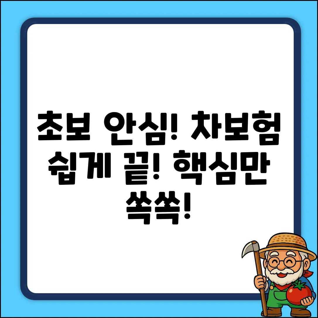 초보도 안심! 자동차·운전자보험 쉽게 끝내기