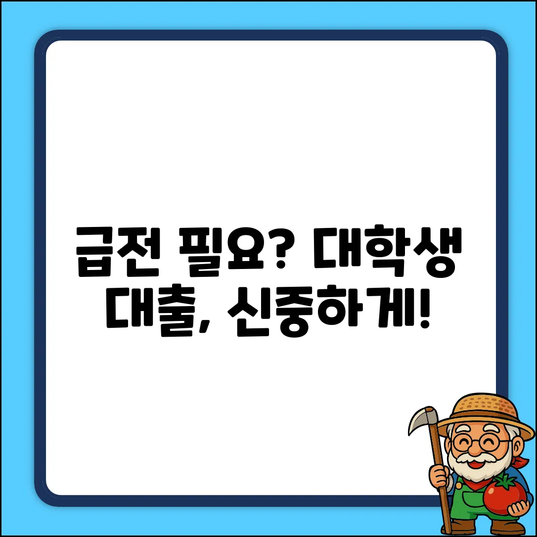 대학생 생활비 대출, 꼭 받아야 할까요?