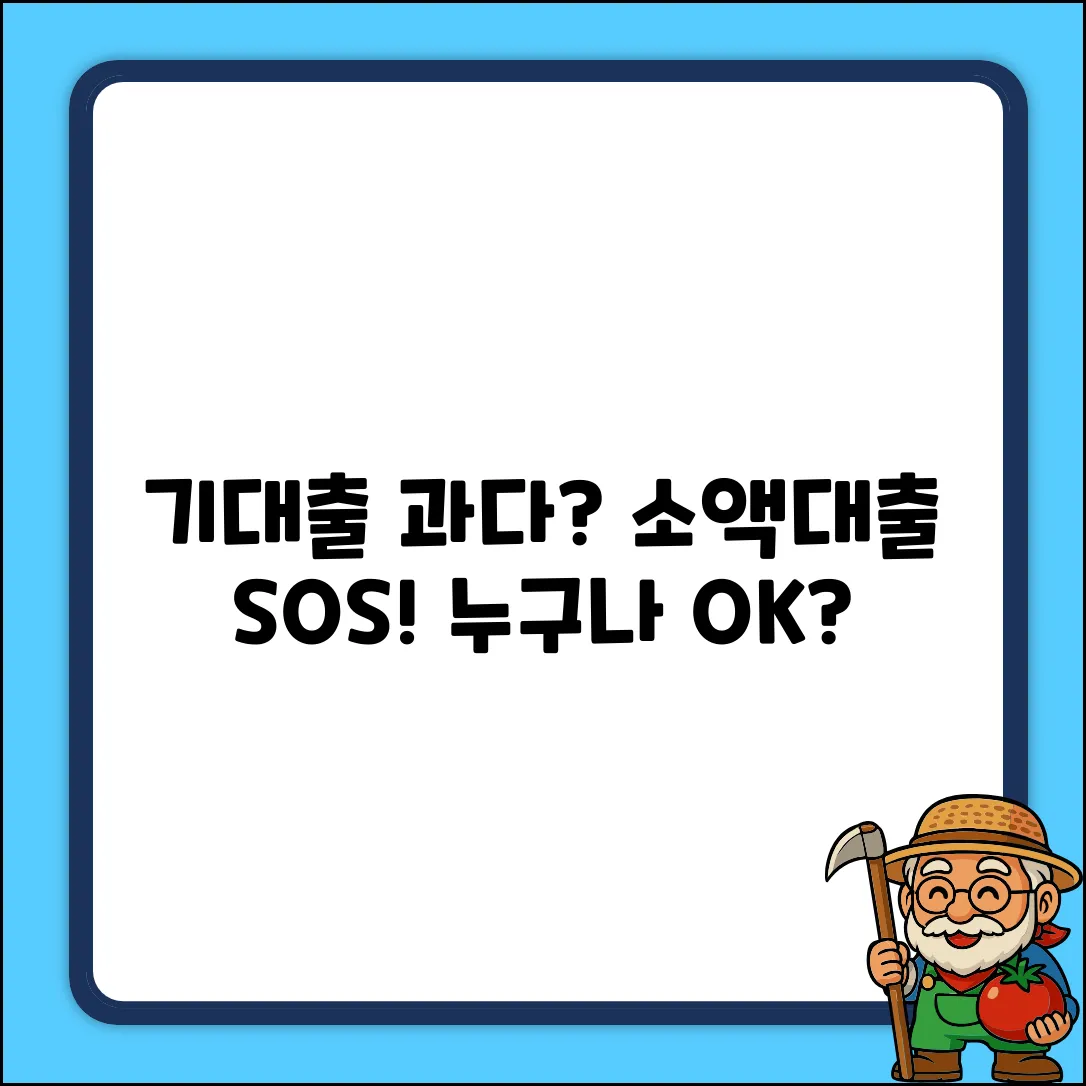 기대출과다자 소액대출, 누구나 가능할까?