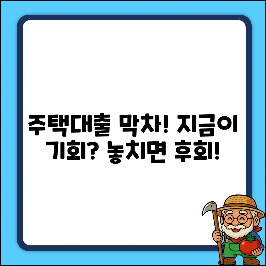 주택자금대출 규제, 막차탈 기회?